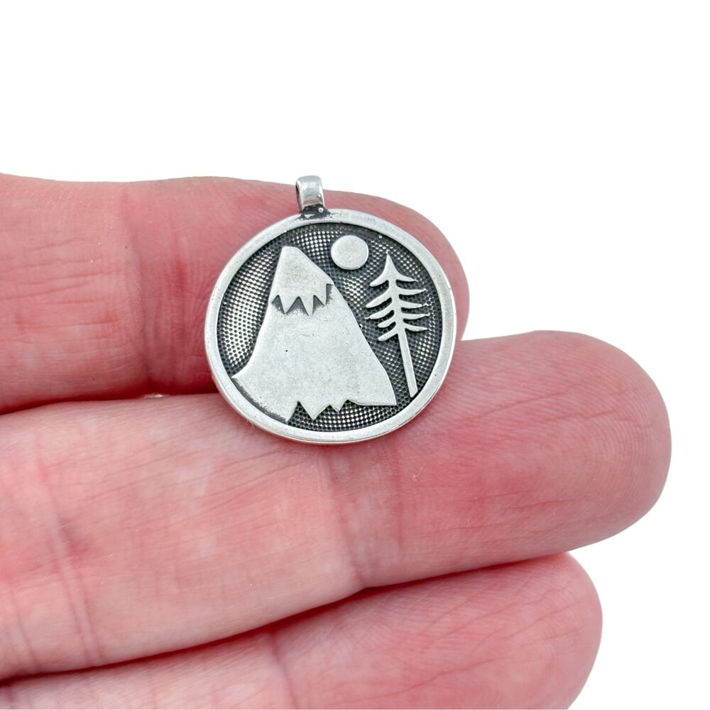 Vintage Tarma Sterling Silver 925 Mountain Pendant